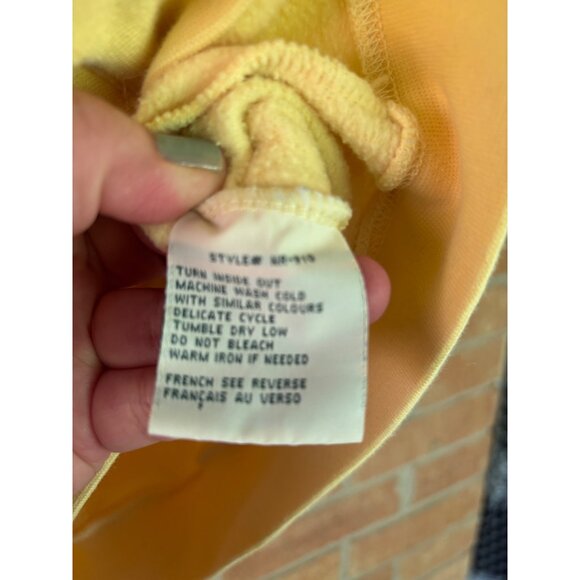 Vintage Northern Reflections Yellow Sweatshirt W/ Collar XL Embroidered Floral - Picture 11 of 12
